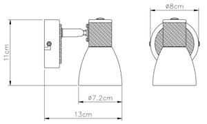 Globo 54352-1 - Faretto GYLFI 1xE14/40W/230V
