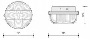 Plafoniera da esterno 1xE27/100W/230V