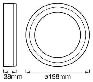 Ledvance - Plafoniera LED ROUND LED/15W/230V d. 20 cm