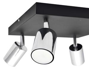 Faretto LED TUNE 4xGU10/4,8W/230V cromo opaco/nero