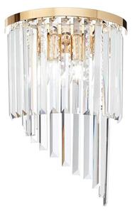 Ideal Lux - Applique di cristallo CARLTON 3xE14/40W/230V oro