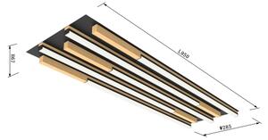 Wofi 9031-506L - Plafoniera LED dimmerabile PALERMO LED/57W/230V legno