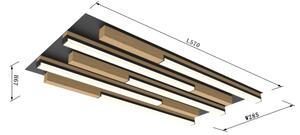 Wofi 9031-506S - Plafoniera LED dimmerabile PALERMO LED/34W/230V legno
