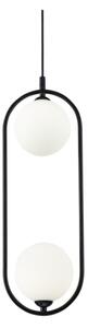 Maytoni MOD013PL-02B - Lampadario a sospensione con filo RING 2xG9/25W/230V nero
