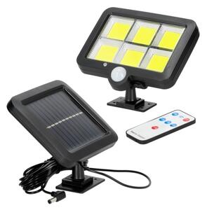 Faretto solare LED 1,5W 6000K IP44 con sensore e batteria 1200 mAh