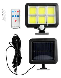 Faretto solare LED 1,5W 6000K IP44 con sensore e batteria 1200 mAh