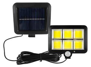 Faretto solare LED 1,5W 6000K IP44 con sensore e batteria 1200 mAh