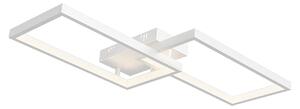 Plafoniera a LED Braytron 40 W, dimmerabile, bianco caldo, bianco neutro, bianco freddo, 4400 lm, 120°, bianco, alluminio