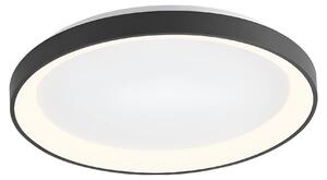 Plafoniera a LED Braytron 36 W, bianco caldo, bianco neutro, bianco freddo, 3CCT, 3200 lm, rotonda, nera, alluminio, IP20