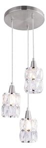 Globo 15760-3 - Lampadario di cristallo a sospensione WOLLI 3xE14/40W/230V