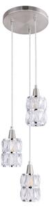 Globo 15760-3 - Lampadario di cristallo a sospensione WOLLI 3xE14/40W/230V