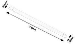 Rabalux 1452 - Luce LED sotto il mobile della cucina BATTEN LED/30W/230V bianco 2400 lm
