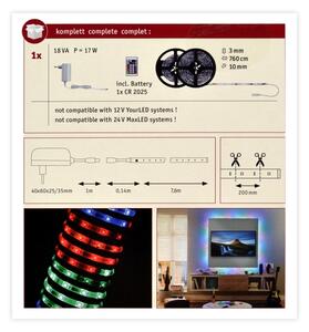 Paulmann 70514 - LED RGB/15W Striscia dimmerabile SIMPLED 7,5m 230V + +TC
