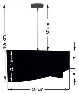 Lampadario a sospensione con filo GALAXY 1xE27/60W/230V