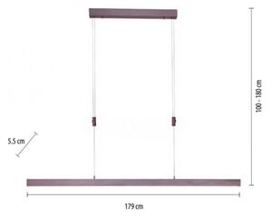 Paul Neuhaus 2568-24 - Lampadario a sospensione con filo LED dimmerabile ADRIANA LED/14W/230V