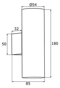 Argon 0912 - Applique MITOS 2xGU10/5W/230V cromo