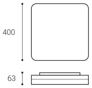 LED2 - Plafoniera LED SQUARE II LED/30W/230V 3000/4000/5700K IP54