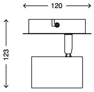 Briloner 2857-016 - Faretto da muro SPOT 1xGU10/40W/230V bianco