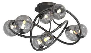 Wofi 9014-805 - Lampadario a plafone LED NANCY 8xG9/3,5W/230V nero/cromo