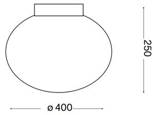 Ideal Lux - Plafoniera CANDY 1xE27/42W/230V diametro 40 cm bianco