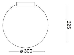 Ideal Lux - Plafoniera CARTA 1xE27/25W/230V diametro 30 cm bianco