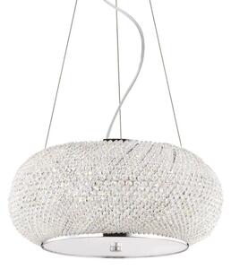 Ideal Lux - Lampadario di cristallo a sospensione PASHA 6xE14/40W/230V diametro 40cm cromo lucido