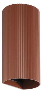 FARO 40545 - Applique SOLE 2xGU10/8W/230V color mattone ondulato arrotondato