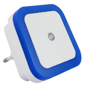 Luce notturna a LED con sensore crepuscolare, 0,5 W, 230 V, blu