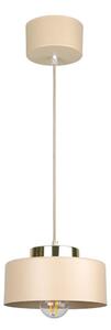Lampadario sospeso con cavo IGNIA 1xE27/60W/230V beige/oro
