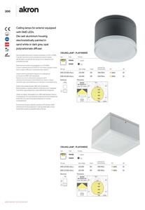 Redo 90107 - Plafoniera da esterno AKRON LED/9W/230V IP54