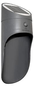 Applique a LED solare con sensore PALESA LED/1W/3,7V IP65 1800 mAh grigio