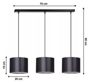 Lampadario a sospensione con filo TUZ 3xE27/60W/230V