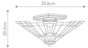 Elstead QZ-INGLENOOK-SF - Plafoniera Tiffany INGLENOOK 2xE27/60W/230V