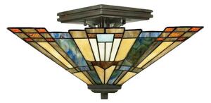 Elstead QZ-INGLENOOK-SF - Plafoniera Tiffany INGLENOOK 2xE27/60W/230V