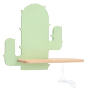 Applique LED per bambini con mensola CACTUS LED/4W/230V verde/legno