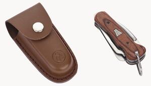 Coltello da marinaio pieghevole con custodia in pelle Geoffroy