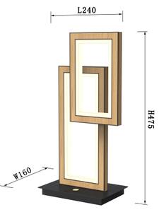 Wofi 8023-206 - Lampada da tavolo LED dimmerabile con funzione Touch PESCARA LED/21W/230V