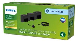 Philips - SET 3x Applique a LED da esterno GRITS LED/1,5W/24/230V IP44