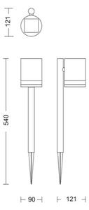 Philips - Lampada solare LED FYCE LED/1,5W/3,7V 1200 mAh IP44