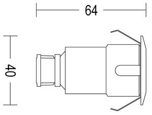 Philips - Lampada da incasso da esterno LED SPORE LED/1W/24V IP67