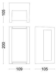 Philips - Applique a LED da esterno PYRONA LED/12W/230V IP44
