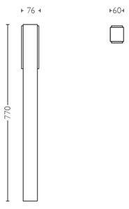 Philips - Lampada LED da esterno STRATOSPHERE LED/3,8W/230V 77 cm 2700K IP44