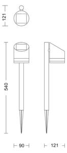 Philips - Lampada solare LED FYCE LED/1,5W/3,7V 1200 mAh IP44