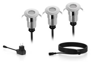 Philips - SET 3x Lampada da incasso da esterno LED SPORE LED/1W/24/230V IP67