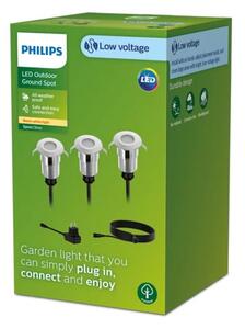 Philips - SET 3x Lampada da incasso da esterno LED SPORE LED/1W/24/230V IP67
