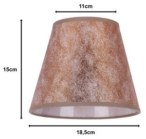Duolla - Paralume per lampada da tavolo SOFIA XS E14 diametro 18,5 cm rame