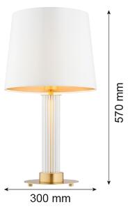 Argon 8540 - Lampada da tavolo HAMPTON 1xE27/15W/230V bianco