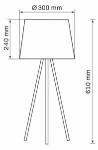 Lampada da tavolo ELENA 1xE27/20W/230V bianco