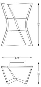 Deko-Light 341222 - Applique a LED dimmerabile FLY LED/4W/230V 3000K bianco