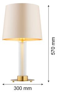 Argon 8541 - Lampada da tavolo HAMPTON 1xE27/15W/230V beige